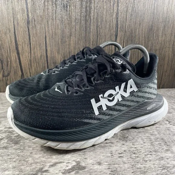 Hoka One Mach 5 Women's Size 7.5B (Medium) Running Shoes Black - Picture 2 of 10